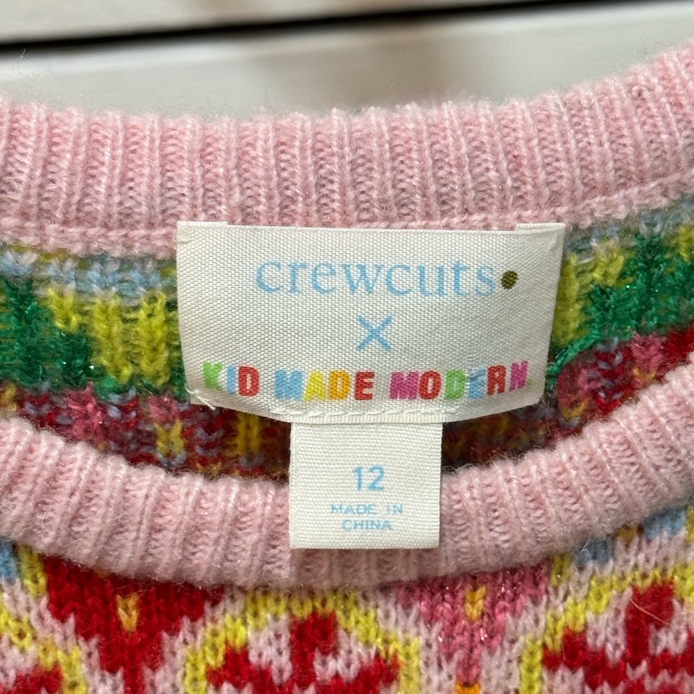 Crewcuts by J. Crew Multicolor Candy Fair Isle Girls Sweater - Picture 7 of 10
